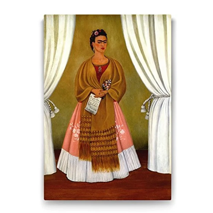 Frida Kahlo - Dedicated to Leon Trotsky Tablosu - 100x140cm