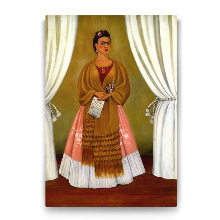 Frida Kahlo - Dedicated to Leon Trotsky Tablosu - 100x140cm