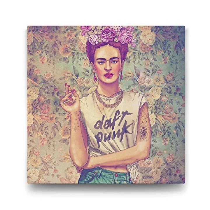 Frida Kahlo - Punk Tablosu - 90x90cm