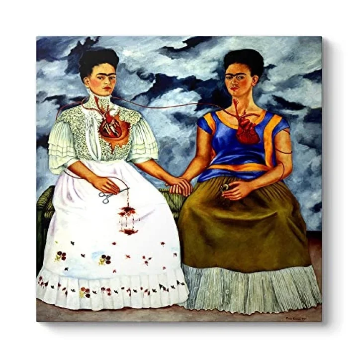 Frida Kahlo - The Two Fridas Tablosu 70 x 70