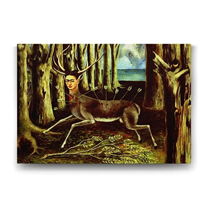 Frida Kahlo - The Wounded Deer Tablosu - 75x50cm