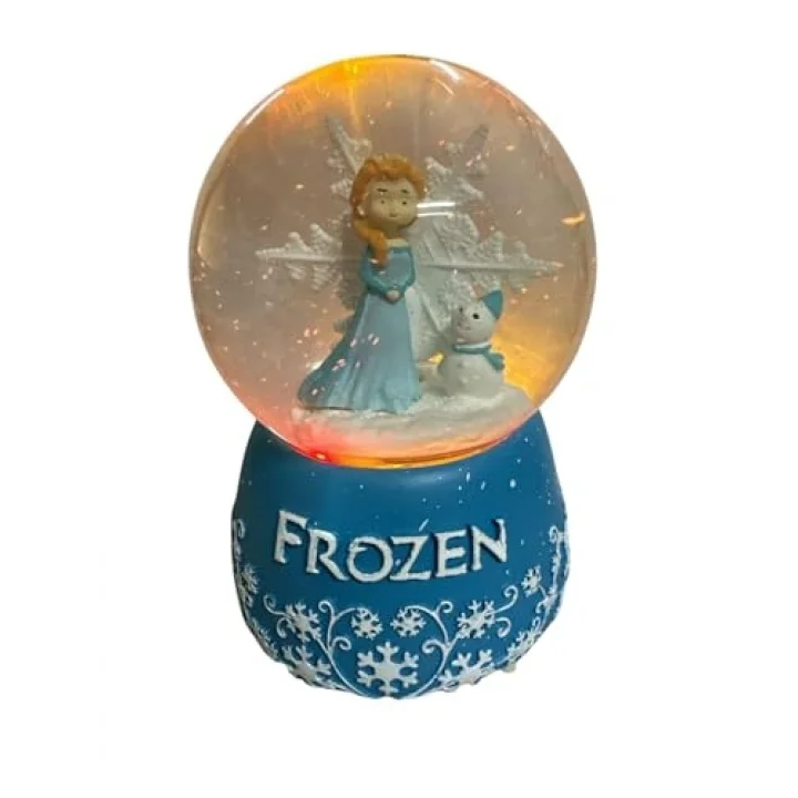 Frozen Kardan Adam Müzikli Işıklı Püskürtmeli Büyük Boy Kar Küresi