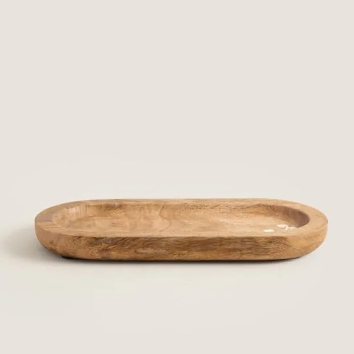Fuchsia Sunum Tabağı 30x13cm Natural