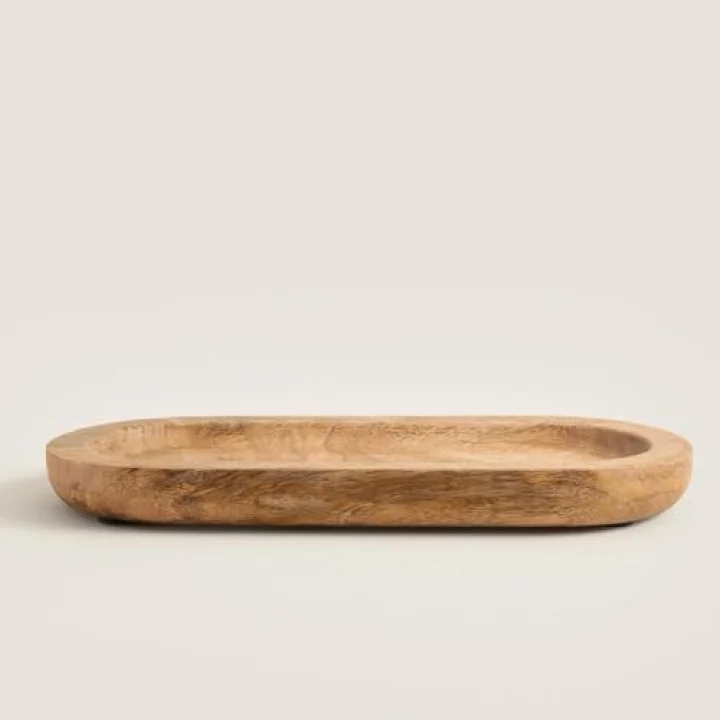 Fuchsia Sunum Tabağı 30x13cm Natural
