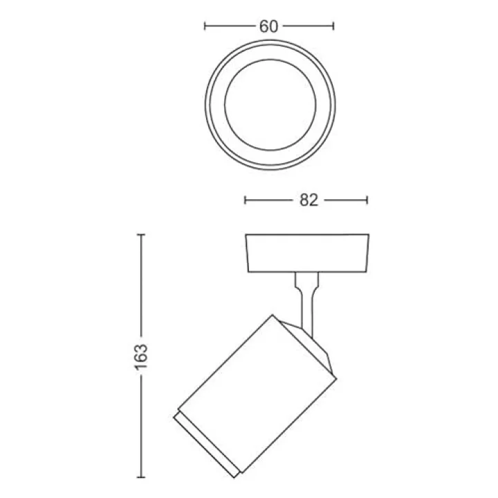 Fugato Akıllı Led Spot Lamba 1x4.2W (Siyah) v2-25.000 Saat Ampul Kullanım Ömrü