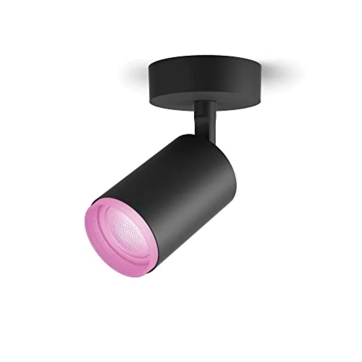 Fugato Single Spot Lamba, Akıllı Led Ampul ile, Siyah, 1x5.7W 230V