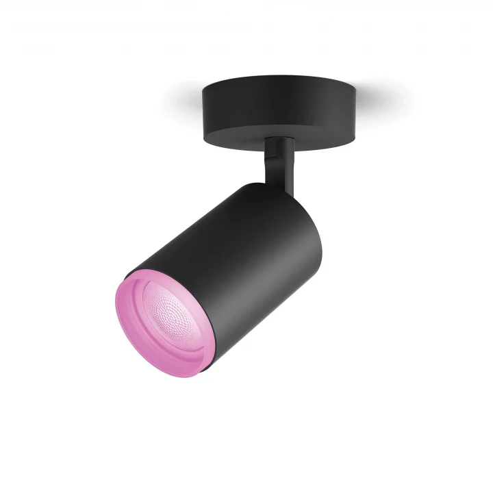 Fugato Single Spot Lamba, Akıllı Led Ampul ile, Siyah, 1x5.7W 230V