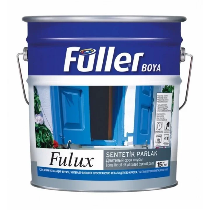 Mey İthalat® Fulux Sentetik Parlak Boya 0,25 Litre Boncuk Mavi