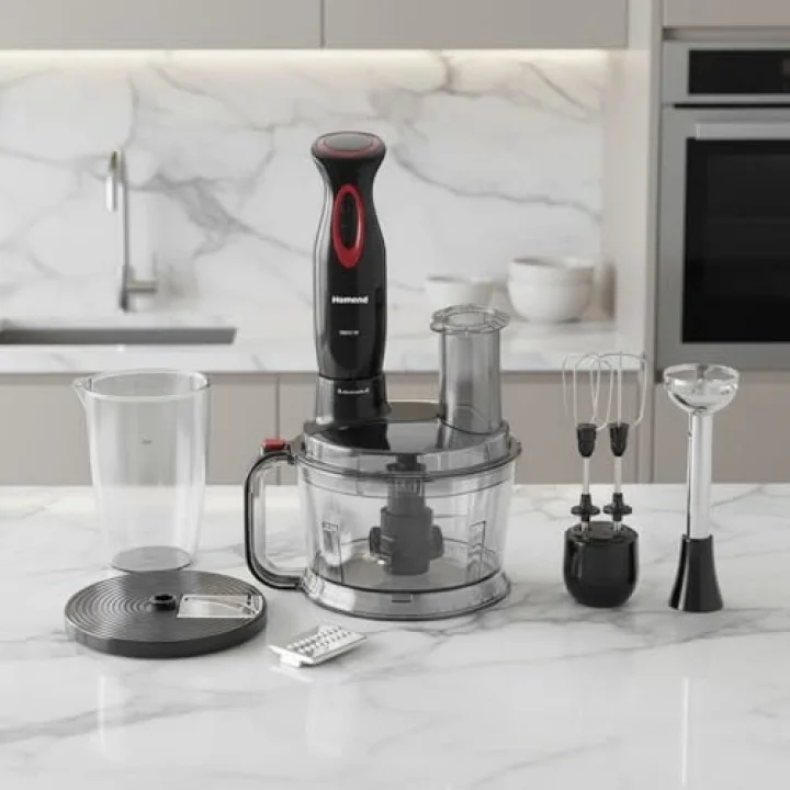 Functionall 2851H Mutfak Robotu Siyah Kırmızı