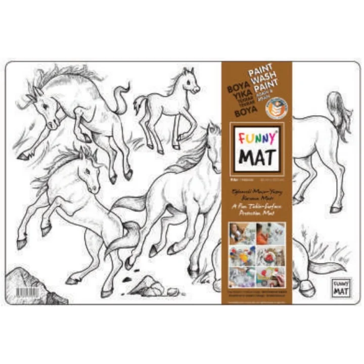 Funny Mat -  Atlar 33,5x48cm