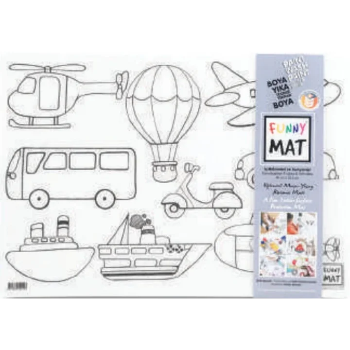 Funny Mat - İş Makineleri Ve Taşıtlar 33,5 x 48 cm