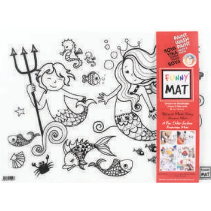 Funny Mat - Unıcorn Ve Deniz Kızı 33,5 x 48 cm