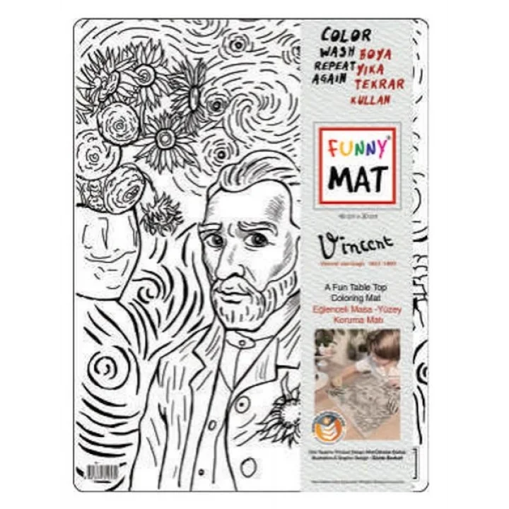 Funny Mat - Vıncent Van Gogh 30 X 40 Cm