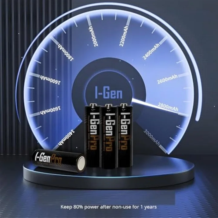 G429 4lü Pil Şarj Aleti + 4 Adet AA Pro 2950 mAh Şarjlı Kalem Pilli Set