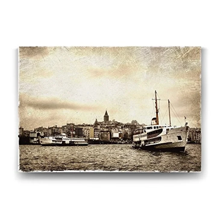 Galata Vapur Tablosu - 100x70cm