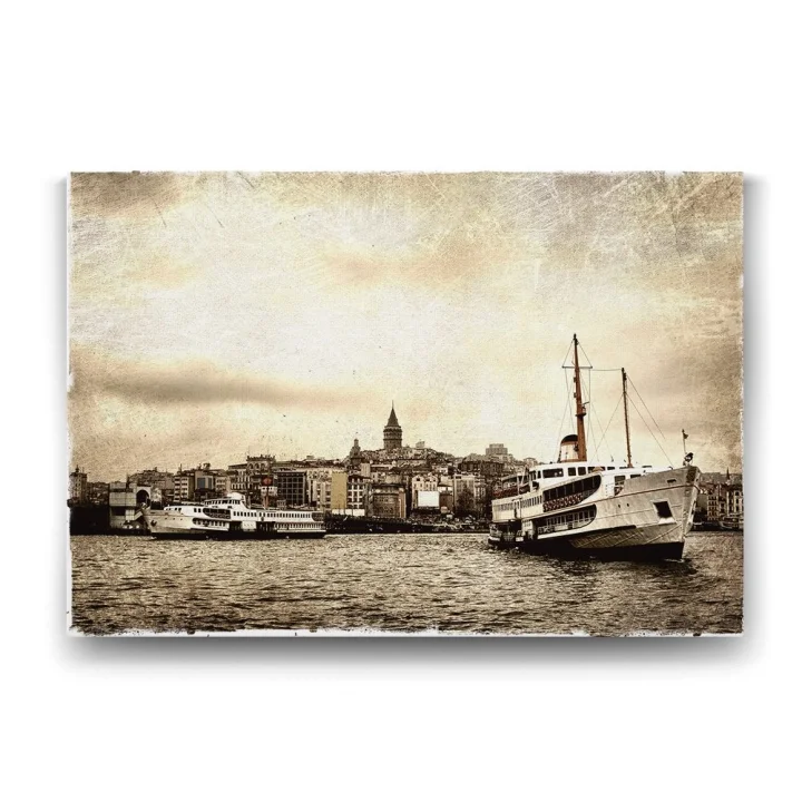 Galata Vapur Tablosu - 100x70cm