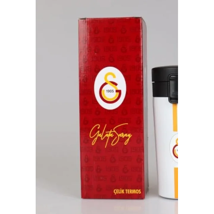 Galatasaray Dekomus Cep Defteri Hediyeli Lisanslı Çelik Termos 400 mL