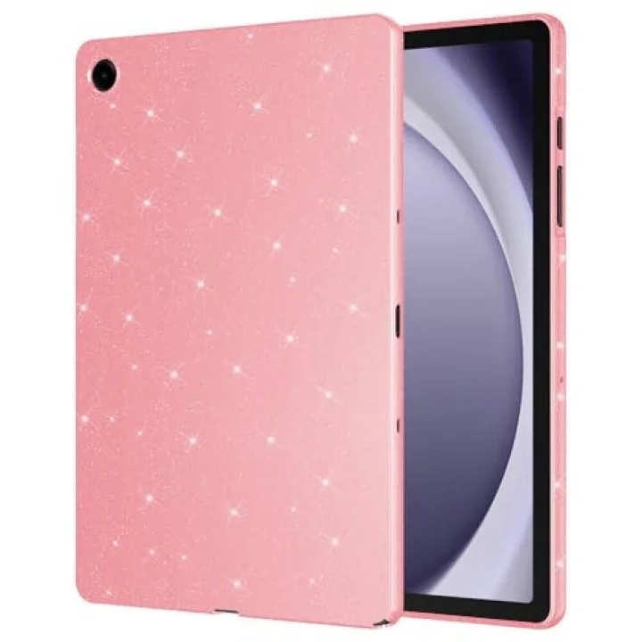 Galaxy ile uyumlu Tab A9 Plus Simli Parlak Görünümlü Tablet Koton Kılıf Pembe