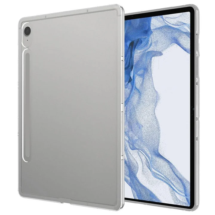 Galaxy ile uyumlu Tab S10 FE Kılıf Tablet Süper Silikon Kapak Renksiz