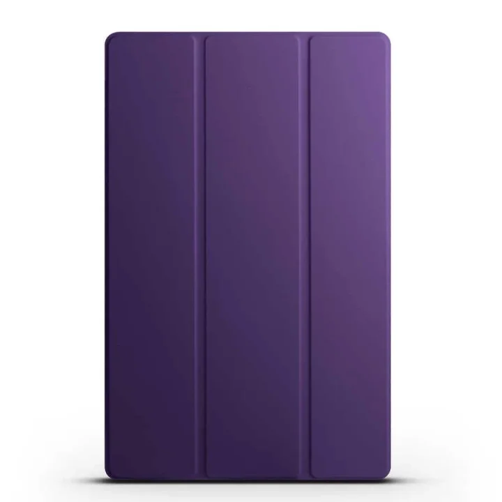 Galaxy ile uyumlu Tab S10 Plus Smart Cover Standlı 1-1 Kılıf Mor