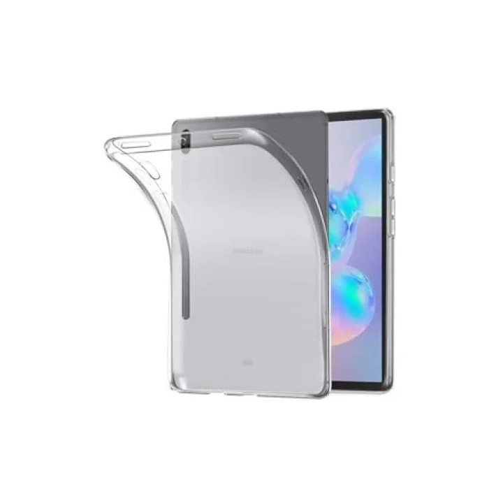 Galaxy ile uyumlu Tab S7 Plus T970 Kılıf Tablet Süper Silikon Kapak Siyah