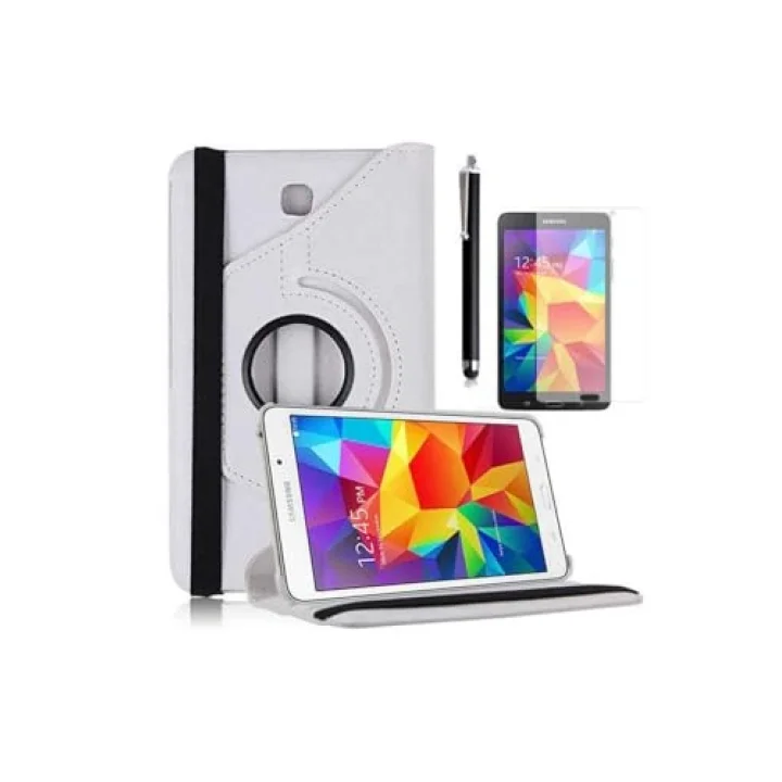 Galaxy Tab 4 7.0 T230 ile Uyumlu Dönebilen Standlı Kılıf-Yeşil 2