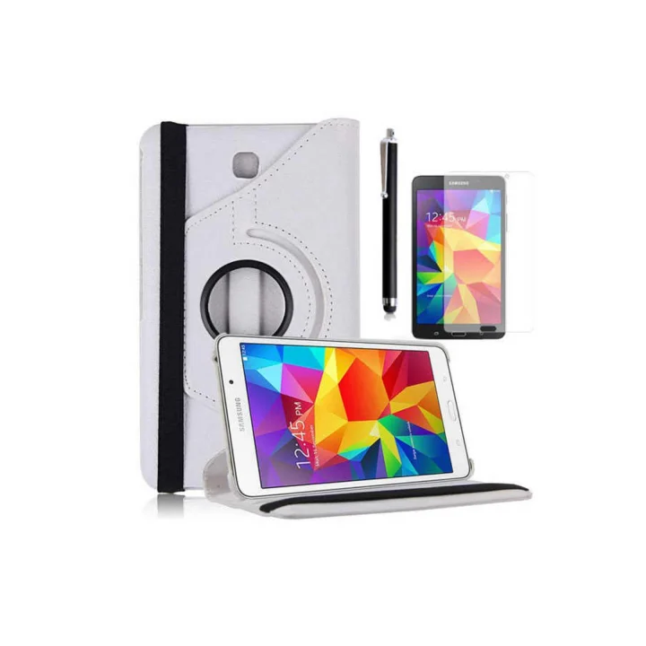 Galaxy Tab 4 7.0 T230 ile Uyumlu Dönebilen Standlı Kılıf-Yeşil 2