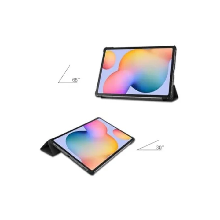 Galaxy Tab A7 10.4 T500 (2020) ile Uyumlu Smart Cover Standlı 1-1 Kılıf-Pembe 2