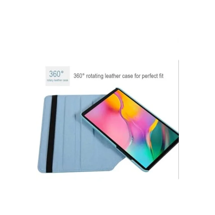 Galaxy Tab A7 Lite T225 ile Uyumlu Dönebilen Standlı Kılıf-Mor - Beyaz 1