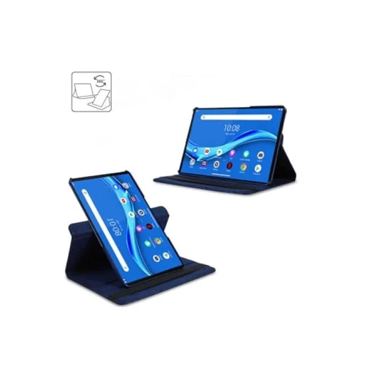 Galaxy Tab A8 10.5 SM-X200 (2021) ile Uyumlu Dönebilen Standlı Kılıf-Siyah - Beyaz 1