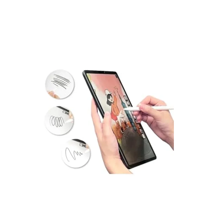 Galaxy Tab A9 Plus Kağıt Hisli Mat İle Uyumlu Davin Paper Like Ekran Koruyucu, Renksiz
