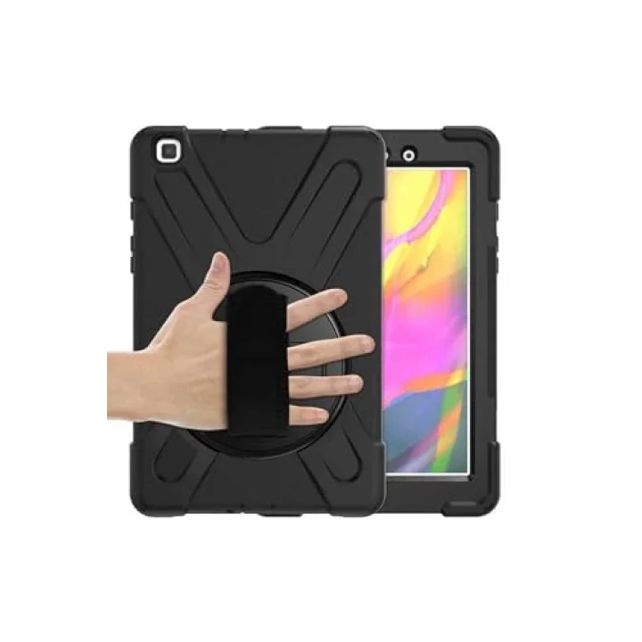 Galaxy Tab ile Uyumlu A 8.0 (2019) T290 MRSA Defender Tablet Silikon - Siyah