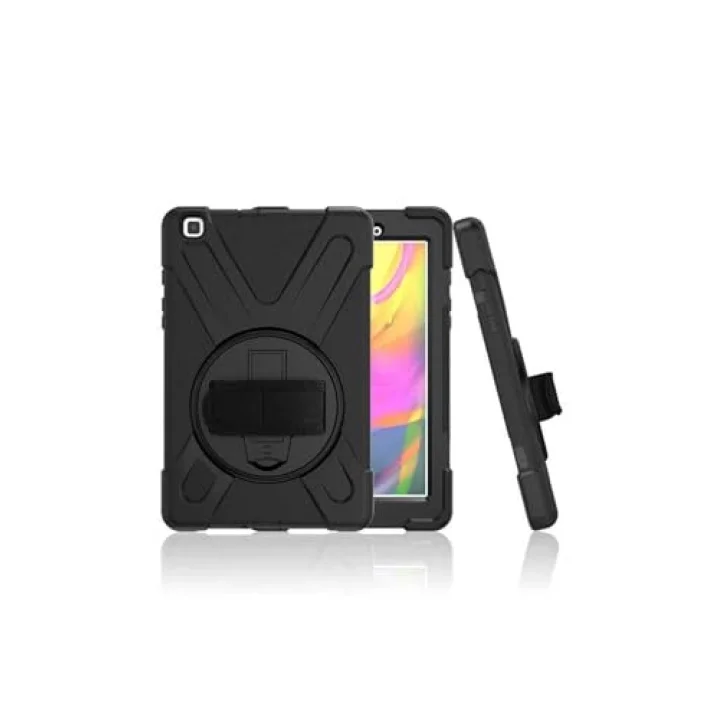 Galaxy Tab ile Uyumlu A 8.0 (2019) T290 MRSA Defender Tablet Silikon - Siyah