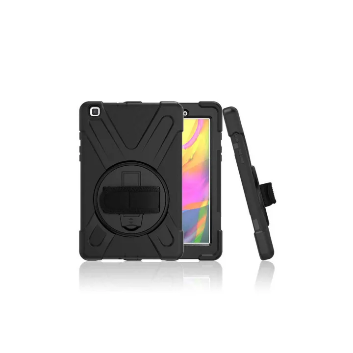 Galaxy Tab ile Uyumlu A 8.0 (2019) T290 MRSA Defender Tablet Silikon - Siyah