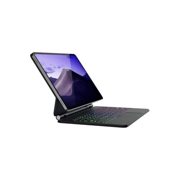 Galaxy Tab S10+ 12.4 ile Uyumlu Magic Keyboard Touchpad Rgb Işıklı Klavyeli Kılıf