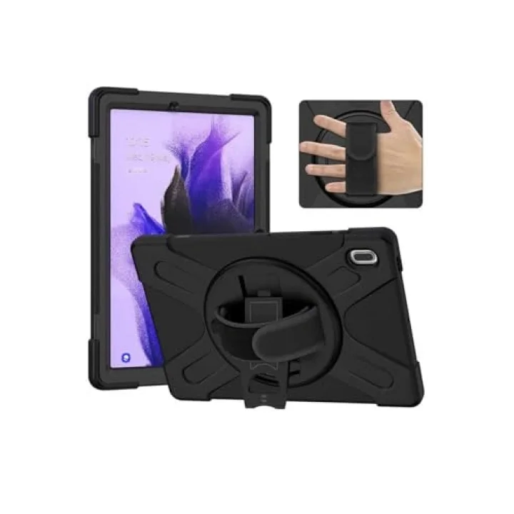 Galaxy Tab S7 FE LTE (T737-T736-T733-T730) Defender Tablet Silikon - Siyah