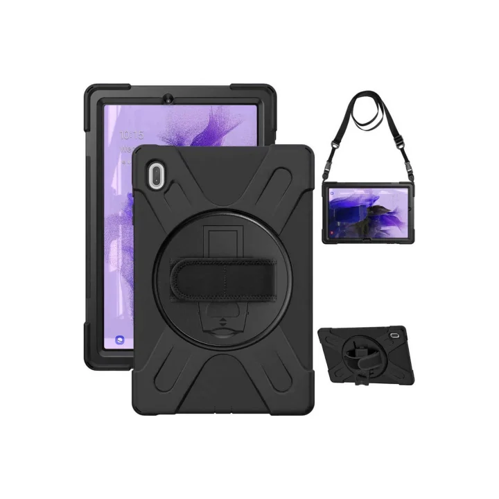 Galaxy Tab S7 FE LTE (T737-T736-T733-T730) Defender Tablet Silikon - Siyah