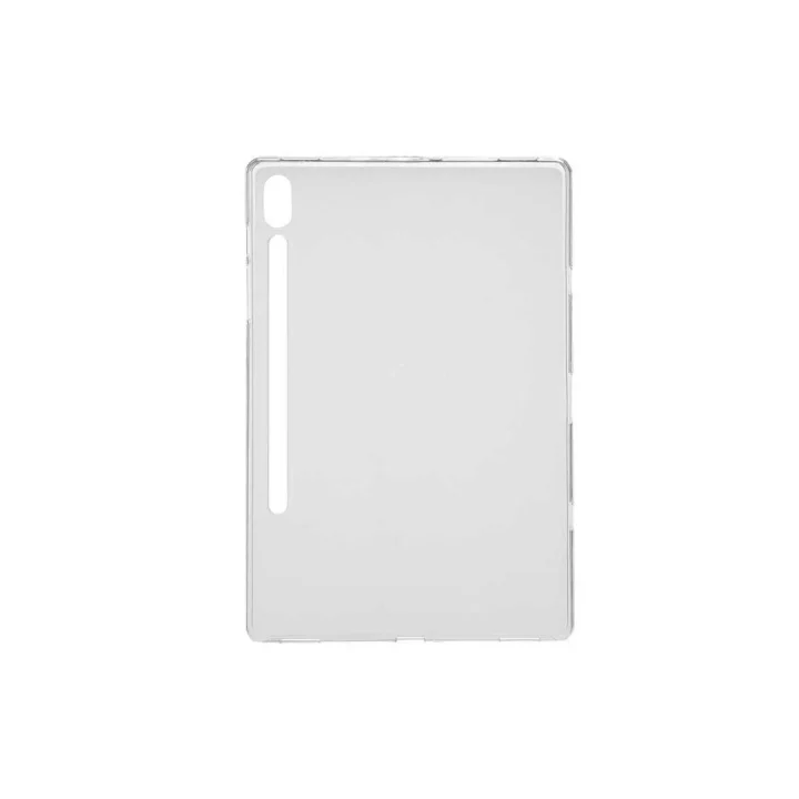 Galaxy Tab S7 FE LTE (T737-T736-T733-T730) Kılıf ile Uyumlu Tablet Süper Silikon Kapak-Renksiz