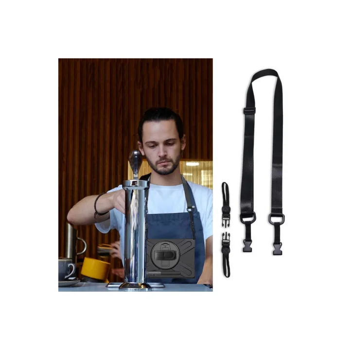Galaxy Tab S7 Plus T970 Kılıf ile Uyumlu Defender Tablet Silikon-Siyah
