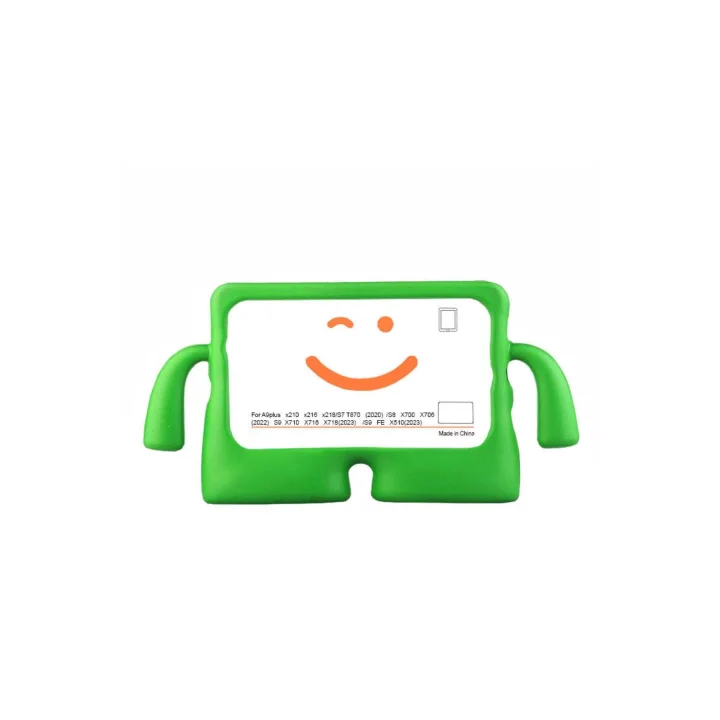 Galaxy Tab S8 ile Uyumlu iBuy Standlı Tablet Kılıf-Yeşil - Beyaz 1
