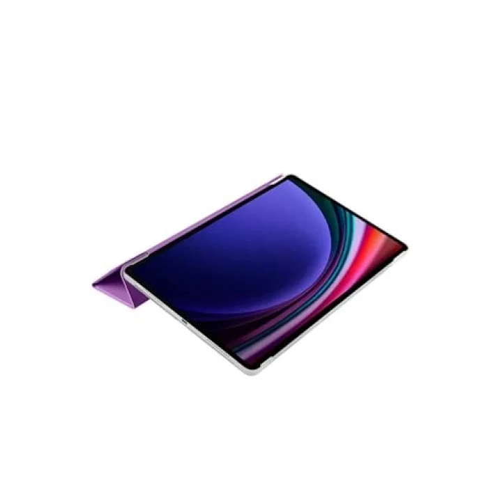 Galaxy Tab S9 FE ile Uyumlu Smart Cover Standlı 1-1 Kılıf-Kırmızı 5