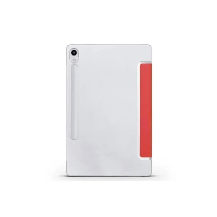 Galaxy Tab S9 FE ile Uyumlu Smart Cover Standlı 1-1 Kılıf-Kırmızı 5