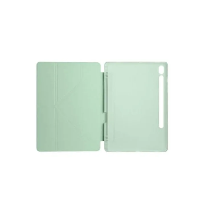 Galaxy Tab S9 FE Kılıf ile Uyumlu Tri Folding Kalem Bölmeli Standlı Kılıf-Kırmızı 3
