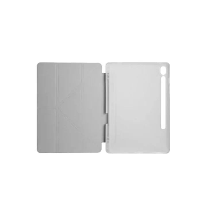 Galaxy Tab S9 FE Kılıf ile Uyumlu Tri Folding Kalem Bölmeli Standlı Kılıf-Kırmızı 3