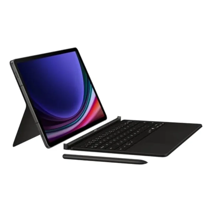 Galaxy Tab S9/S9 FE/S10 FE Klavyeli Mousepadli Kılıf (Galaxy AI), Siyah