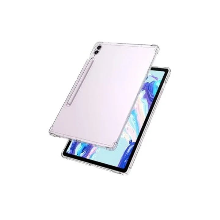 Galaxy Tab S9 Ultra Kılıf ile Uyumlu Tablet Nitro Anti Shock Silikon Kapak-Renksiz