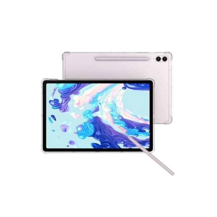 Galaxy Tab S9 Ultra Kılıf ile Uyumlu Tablet Nitro Anti Shock Silikon Kapak-Renksiz
