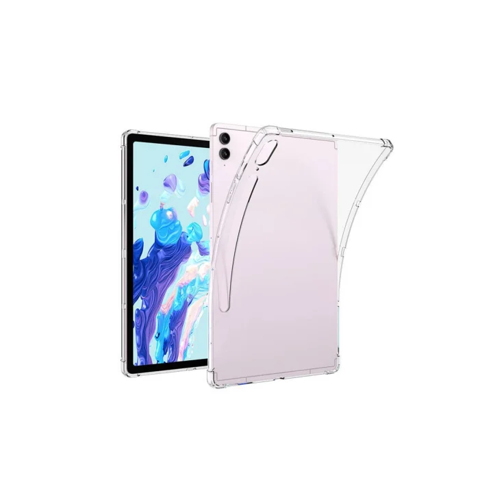 Galaxy Tab S9 Ultra Kılıf ile Uyumlu Tablet Nitro Anti Shock Silikon Kapak-Renksiz
