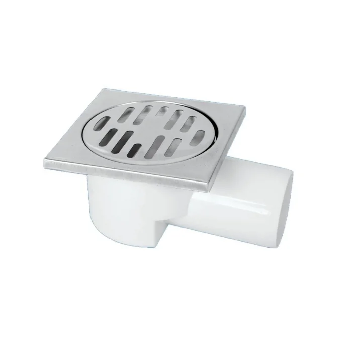 Mey İthalat® Gama Melez Yer Süzgeci 50 mm Yandan Çıkışlı 10x10 cm
