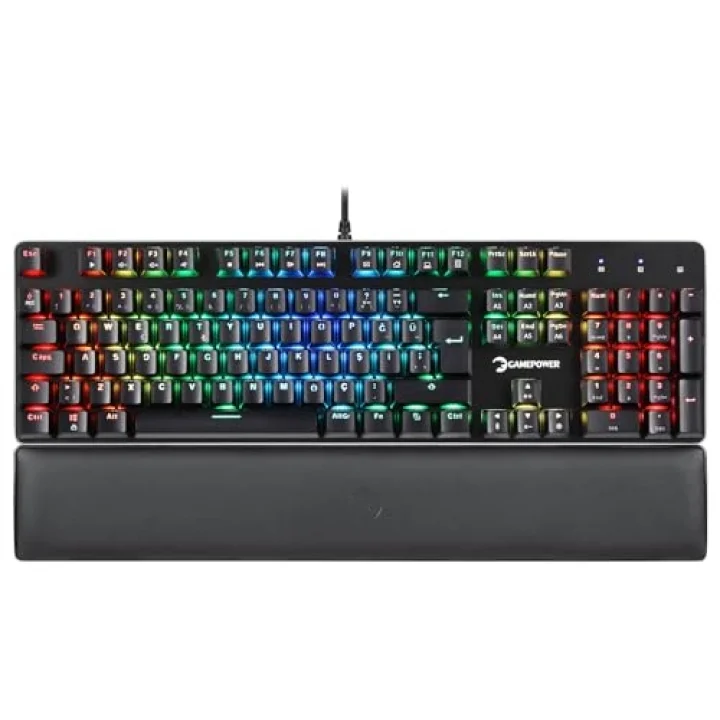 Game Power Ogre RGB 60M Blue Switch Türkçe Q USB Mekanik Gaming Klavye